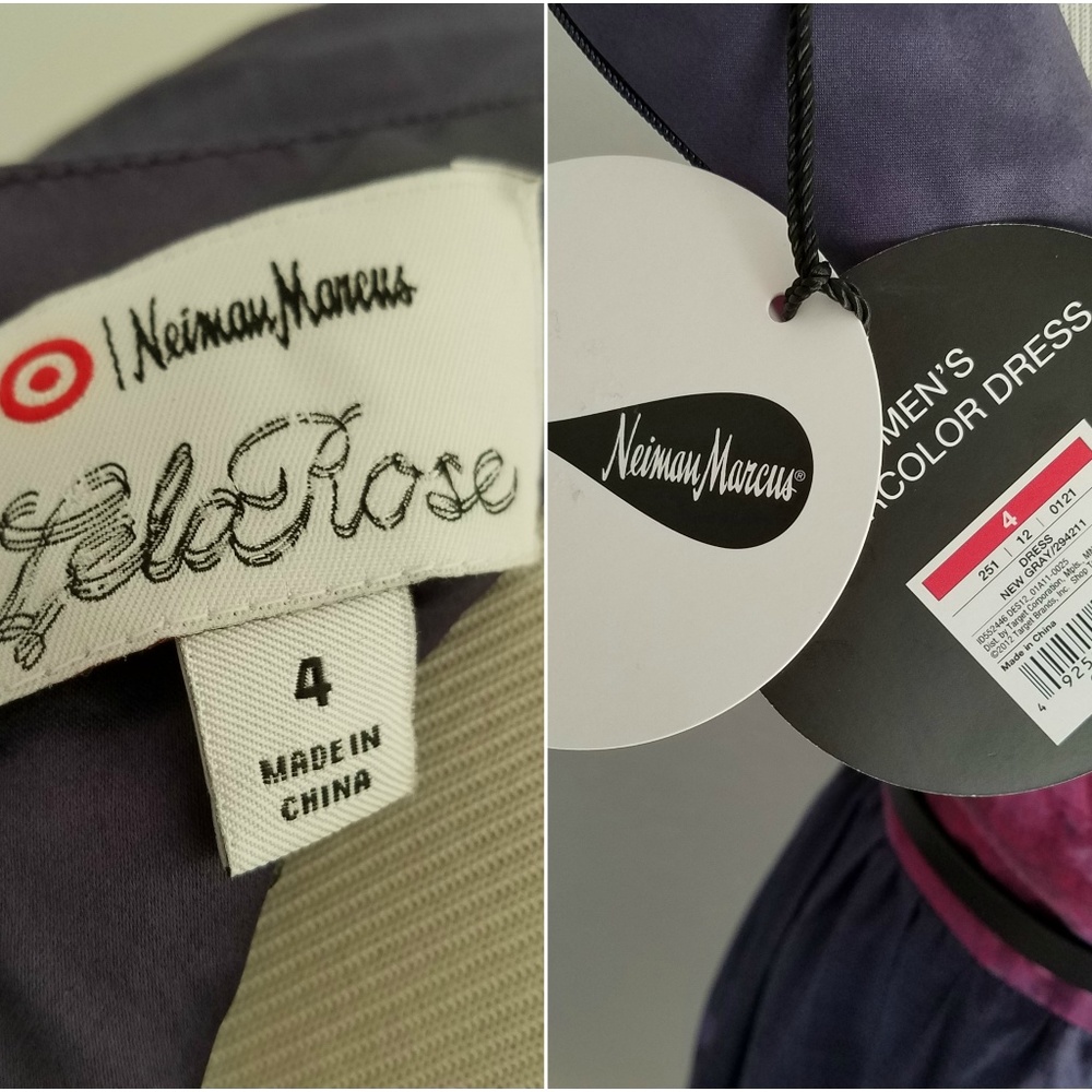 Neiman Marcus for Target Watercolor Midi Dress - Picture 4 of 8